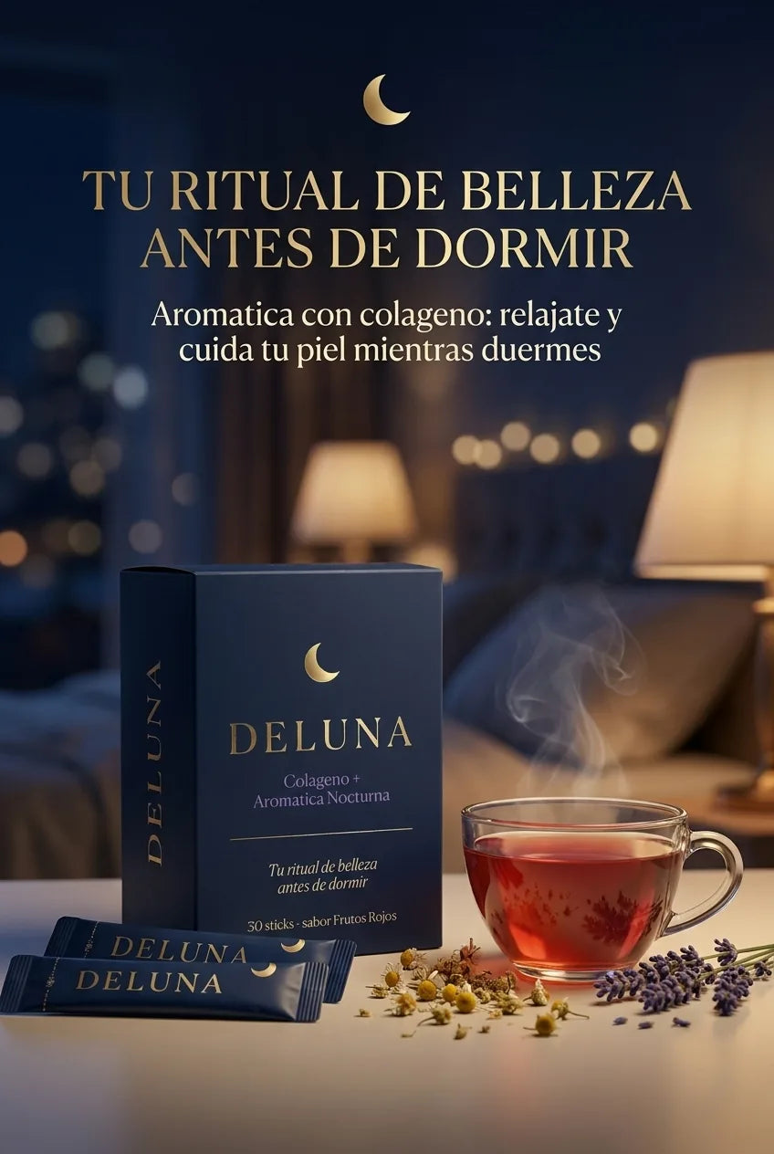 DÉLUNA, colágeno + aromática nocturna — tu ritual de belleza antes de dormir