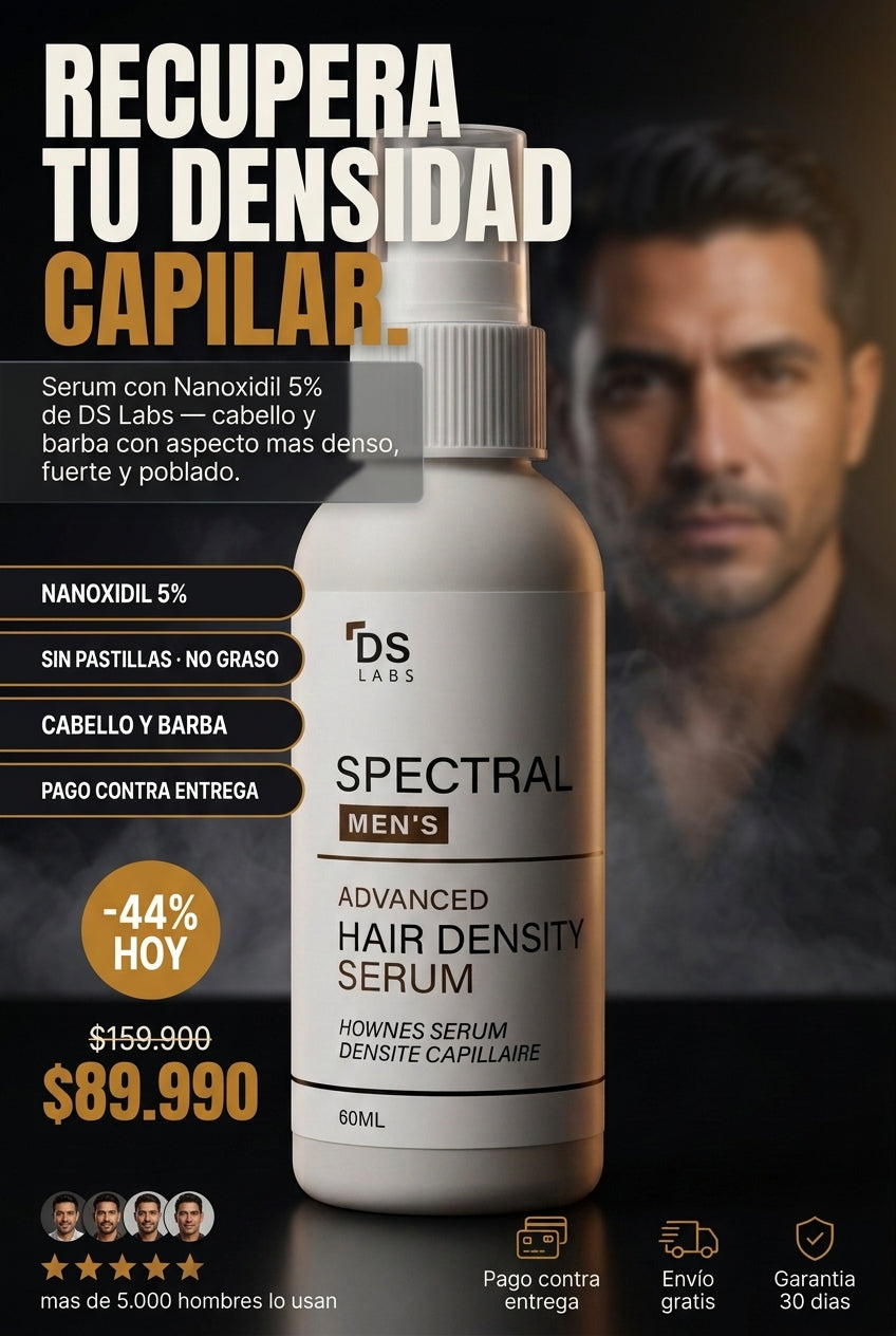 Serum Spectral Nanoxidil 5% densidad capilar - recupera tu densidad