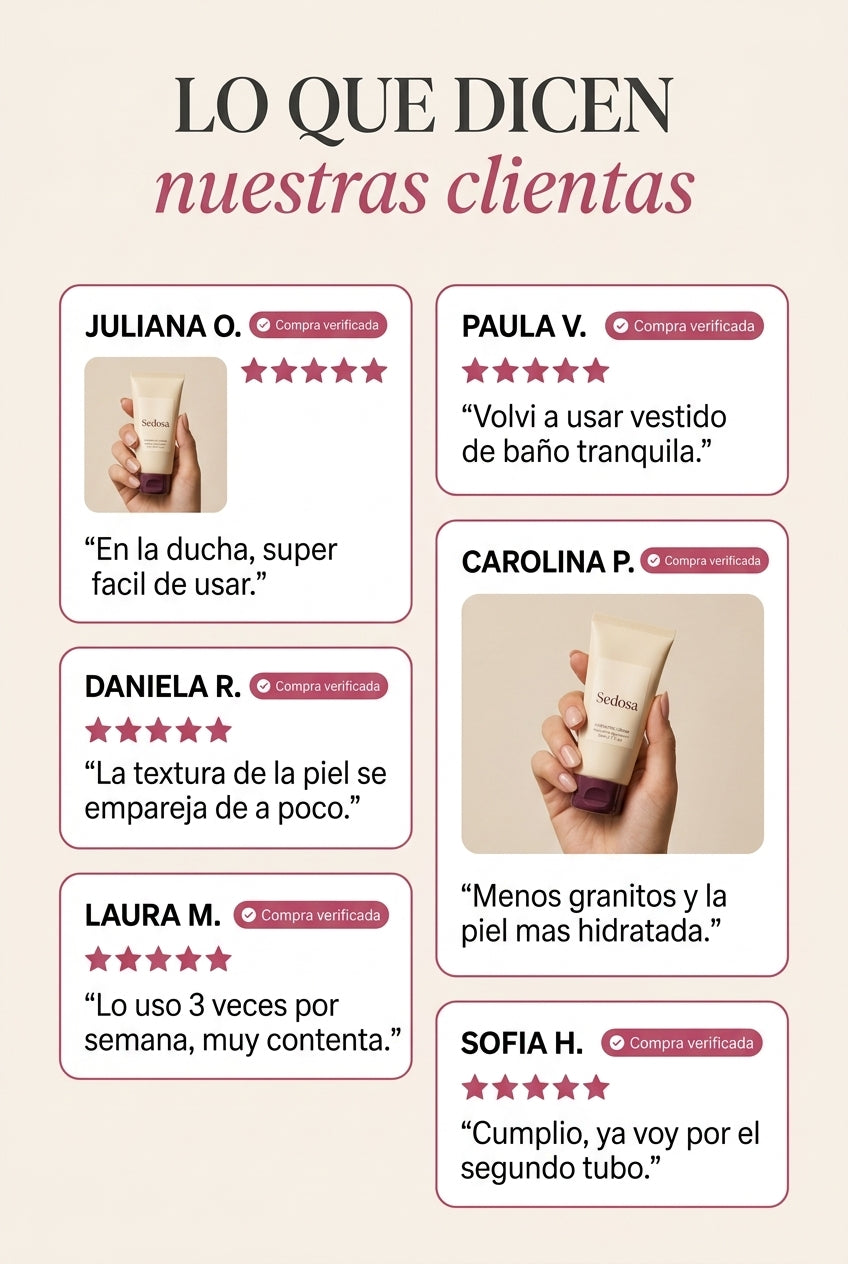 Reseñas verificadas de clientas Sedosa